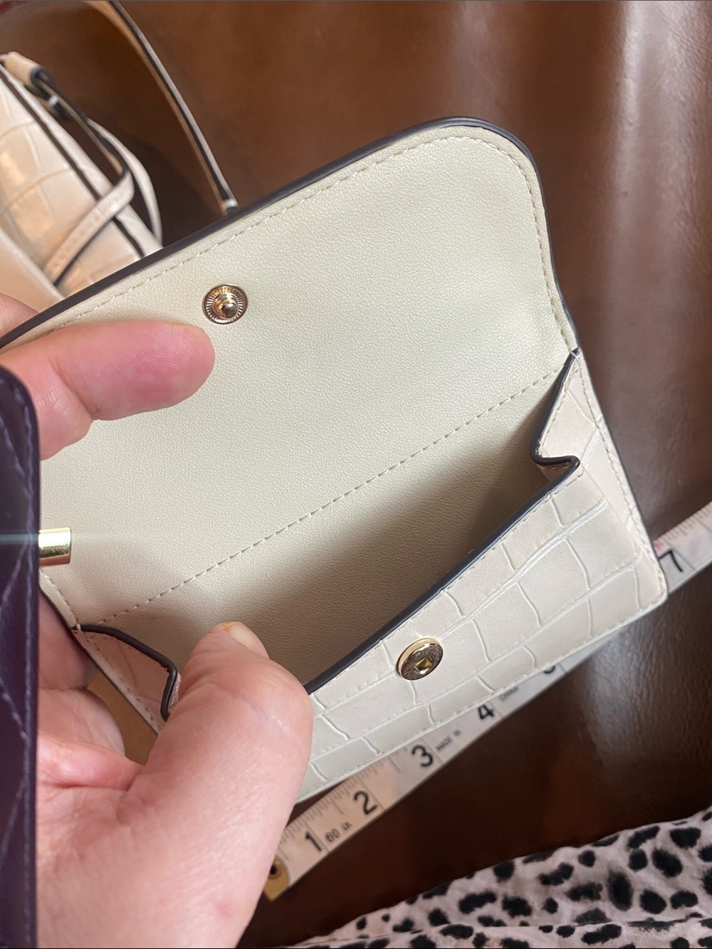 Kate Spade New York Dumpling Croc-Embossed Leather Crossbody Bag with wallet - Picture 10 of 13